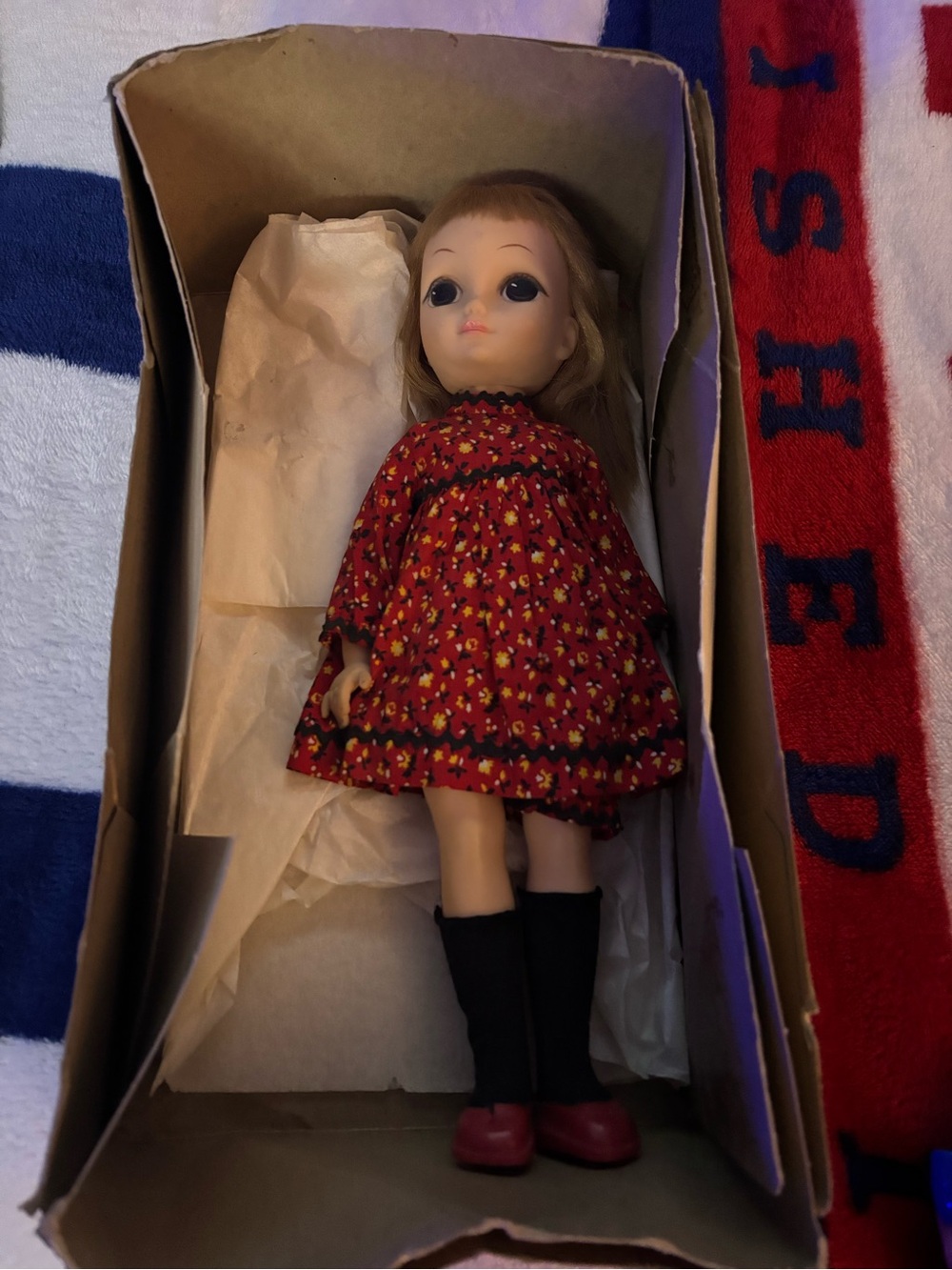 Vintage Vogue Doll in Original Box with 3 Outfits